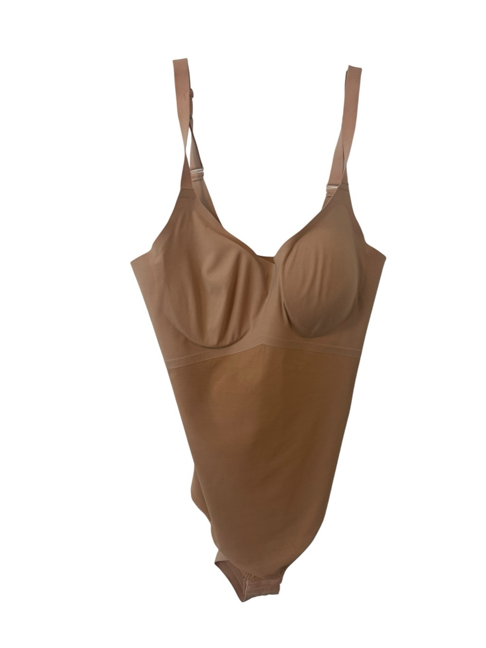 Honeylove Seamless Brown Shaping Bodysuit with Adjustable Straps size XL